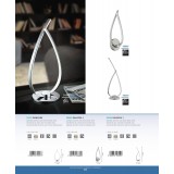 EGLO 31997 | Palozza-1 Eglo stolna svjetiljka 33,5cm sa prekidačem na kablu 1x LED 1200lm 3000K krom, bijelo