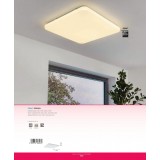 EGLO 98447 | Frania Eglo stropne svjetiljke svjetiljka četvrtast 1x LED 5700lm 3000K bijelo