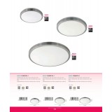 EGLO 96032 | Competa-1 Eglo zidna, stropne svjetiljke svjetiljka okrugli 1x LED 2000lm 3000K bijelo, poniklano mat