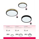 EGLO 98603 | Musurita Eglo stropne svjetiljke svjetiljka okrugli 1x LED 2000lm 3000K crno, bijelo