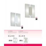 EGLO 96042 | Metrass-2 Eglo zidna, stropne svjetiljke svjetiljka 2x LED 960lm 3000K bijelo, saten
