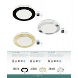 EGLO 33682 | Carpi-LED Eglo zidna, stropne svjetiljke svjetiljka okrugli 1x LED 950lm 3000K IP44 crno, bijelo