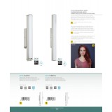 EGLO 94617 | Torretta Eglo zidna svjetiljka 1x LED 1500lm 4000K IP44 poniklano mat, bijelo
