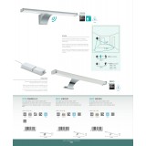EGLO 98502 | Vinchio Eglo nadgradivo svjetiljka 1x LED 1500lm 3000K IP44 krom, bijelo