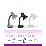 EGLO 9229 | Basic Eglo stolna svjetiljka 30cm s prekidačem fleksibilna 1x E27 bijelo