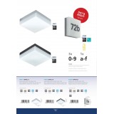 EGLO 94871 | Sonella Eglo zidna, stropne svjetiljke svjetiljka oblik cigle 1x LED 820lm 3000K IP44 bijelo