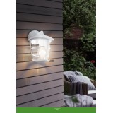 EGLO 93095 | Aloria Eglo zidna svjetiljka 1x E27 IP44 bijelo, prozirna