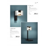 EGLO 39876 | Copillos Eglo zidna svjetiljka sa tiristorski dodirnim prekidačem jačina svjetlosti se može podešavati 1x LED 730lm 3000K crno, prozirna crna