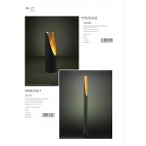 EGLO 39759 | Jabaloyas-Prebone Eglo podna svjetiljka 180,5cm sa nožnim prekidačem 1x GU10 540lm 3000K crno, zlatno