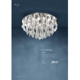 EGLO 93413 | Calaonda Eglo stropne svjetiljke svjetiljka okrugli 7x G9 3150lm krom, prozirna