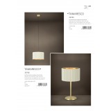 EGLO 39765 | Tamaresco Eglo visilice svjetiljka 1x E27 brušeno zlato, bijelo, zlatno