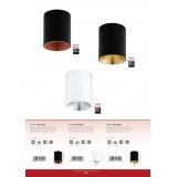 EGLO 94501 | Polasso Eglo stropne svjetiljke svjetiljka cilindar 1x LED 340lm 3000K crno, crveni bakar