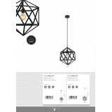 EGLO 49618 | Covaleda Eglo podna svjetiljka 164cm sa prekidačem na kablu elementi koji se mogu okretati 1x E27 crno, mesing, zlatno