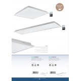EGLO 99729 | Urtebieta Eglo stropne svjetiljke LED panel - UGR pravotkutnik 1x LED 4700lm 4000K bijelo, opal