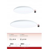 EGLO 99727 | Crespillo Eglo stropne svjetiljke svjetiljka okrugli háttérvilágítás 1x LED 3600lm 4000K bijelo, opal
