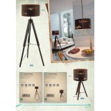 EGLO 49792 | Coldingham Eglo stolna svjetiljka 67cm sa prekidačem na kablu 1x E27 rdža smeđe