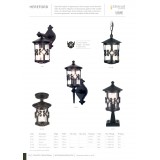 ELSTEAD BL13B-BLACK | Hereford Elstead visilice svjetiljka 1x E27 IP23 crno, prozirno