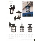 ELSTEAD BL21B-BLACK | Hereford Elstead visilice svjetiljka 1x E27 IP43 crno, prozirno