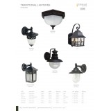 ELSTEAD KENT | Kent-EL Elstead zidna svjetiljka 1x E27 IP44 crno, prozirno