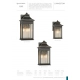 ELSTEAD QZ-LIVINGSTON2-S | Livingston Elstead zidna svjetiljka namjenjeno za primorje 1x E27 IP44 UV brončano smeđe, efekt mjehura