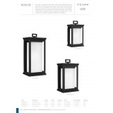 ELSTEAD FE-ROSCOE-S | Roscoe Elstead zidna svjetiljka namjenjeno za primorje 1x E27 IP44 UV crno, opal