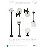 ELSTEAD GLENBEIGH-CHAIN | Glenbeigh Elstead visilice svjetiljka namjenjeno za primorje 1x E27 IP44 UV crno, opal