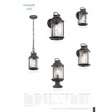ELSTEAD KL-ASHLANDBAY2-S | Ashland-Bay Elstead zidna svjetiljka 1x E27 IP44 antički cink, efekt mjehura