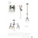 ELSTEAD BATH-AGATHA1P-PC | Agatha-EL Elstead stropne svjetiljke, visilice svjetiljka s podešavanjem visine 1x G9 320lm 3000K IP44 krom saten, prozirno