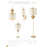 ELSTEAD FB-TRELLIS-TL | Trellis Elstead stolna svjetiljka 77,9cm s prekidačem ručno bojano 1x E27 antik, antik zlato