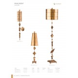 ELSTEAD FB-FRAGMENT-FL-G | Fragment Elstead podna svjetiljka 170,2cm s prekidačem ručno bojano 1x E27 antik zlato