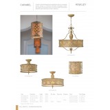 ELSTEAD HK-CARABEL-SF-L | Carabel Elstead stropne svjetiljke svjetiljka 3x E27 antik šampanjac, elefanstka kost