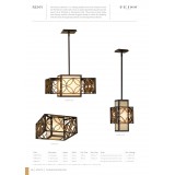 ELSTEAD FE-REMY-P-B | Remy-EL Elstead visilice svjetiljka s podešavanjem visine 1x E27 brončano smeđe, antik zlato, bež