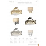 ELSTEAD HK-LANZA-SF-BR | Lanza Elstead stropne svjetiljke svjetiljka 3x E27 antik bakar, krem, opal