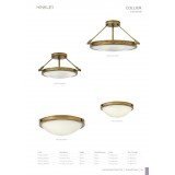 ELSTEAD HK-COLLIER-F-M | Collier Elstead stropne svjetiljke svjetiljka 3x E27 antik bakar, opal