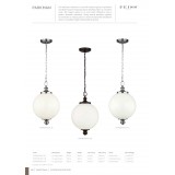 ELSTEAD FE-PARKMAN-PL-PN | Parkman Elstead visilice svjetiljka 1x E27 satenski nikal, bijelo