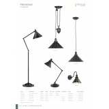 ELSTEAD PV-FL-OB | Provence-EL Elstead podna svjetiljka 167,3cm sa prekidačem na kablu elementi koji se mogu okretati 1x E27 antik brončano