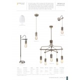 ELSTEAD DOUILLE1-PN | Douille Elstead zidna svjetiljka s podešavanjem visine 1x E27 satenski nikal