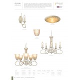 ELSTEAD OV5-IVORY-GOLD | Olivia-EL Elstead luster svjetiljka 5x E14 elefanstka kost