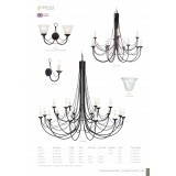 ELSTEAD CB12-BLACK | Carisbrooke Elstead luster svjetiljka 12x E14 crno, elefanstka kost