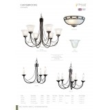 ELSTEAD CB5-BLACK | Carisbrooke Elstead luster svjetiljka 5x E14 crno, elefanstka kost