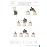 ELSTEAD FE-CONCORD1-BATH | Concord Elstead zidna svjetiljka 1x G9 320lm 3000K IP44 svjetli krom, poniklano, opal