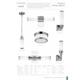 ELSTEAD FE-PAYNE-F-BATH | Payne Elstead stropne svjetiljke svjetiljka 2x E27 IP44 svjetli krom, poniklano, opal