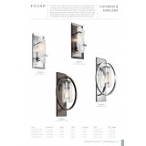 ELSTEAD FE-MARLENA1-ANBZ | Marlena Elstead zidna svjetiljka 1x E27 antik brončano, prozirno