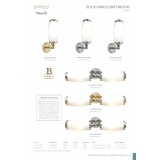 ELSTEAD BATH-ELIOT2-PB | Eliot-EL Elstead zidna svjetiljka ručna izrada 2x G9 320lm 3000K IP44 sjajni zlatni bakar, bijelo