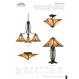 ELSTEAD QZ-ASHEVILLE-SF | Asheville Elstead stropne svjetiljke svjetiljka 2x E27 brončano smeđe, višebojno