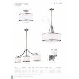 ELSTEAD FE-PROSPECT-PARK-4P | Prospect-Park Elstead visilice svjetiljka s podešavanjem visine 4x E27 satenski nikal, krom, opal