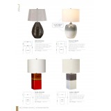 ELSTEAD CHALKFARM-TL | Chalk Elstead stolna svjetiljka 61,5cm s prekidačem 1x E27 svjetlo siva, satenski nikal, bijelo