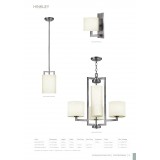 ELSTEAD HK-HAMPTON4 | Hampton-EL Elstead visilice svjetiljka 4x E27 antični nikal, bijelo