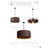 ELSTEAD BALANCE5-BRPB | Balance-EL Elstead luster svjetiljka s podešavanjem visine 5x E27 smeđe, lašteni bakar