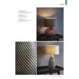 ENDON 77097 | Livia-EN Endon stolna svjetiljka 44,5cm sa prekidačem na kablu 1x E27 crveni bakar, sivo